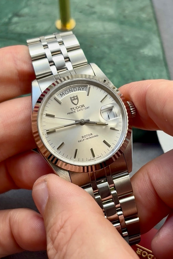 Tudor Prince Date-Day 76214 sunburst dial watch full-set