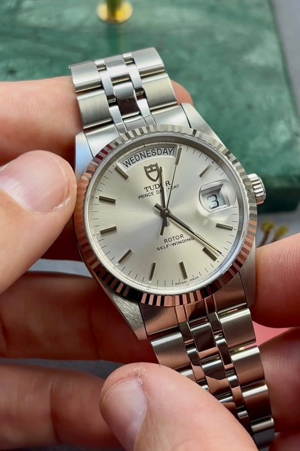 Tudor Prince Date-Day 76214 sunburst dial watch full-set