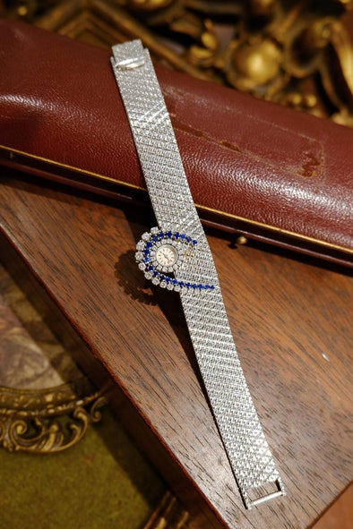 Vacheron Constantin Sapphire and Diamonds Bracelet Ladies Watch