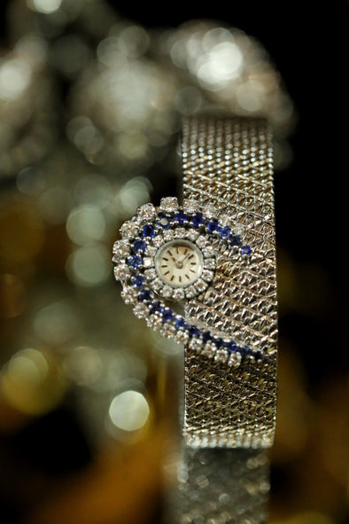 Vacheron Constantin Sapphire and Diamonds Bracelet Ladies Watch