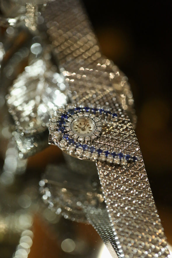 Vacheron Constantin Sapphire and Diamonds Bracelet Ladies Watch