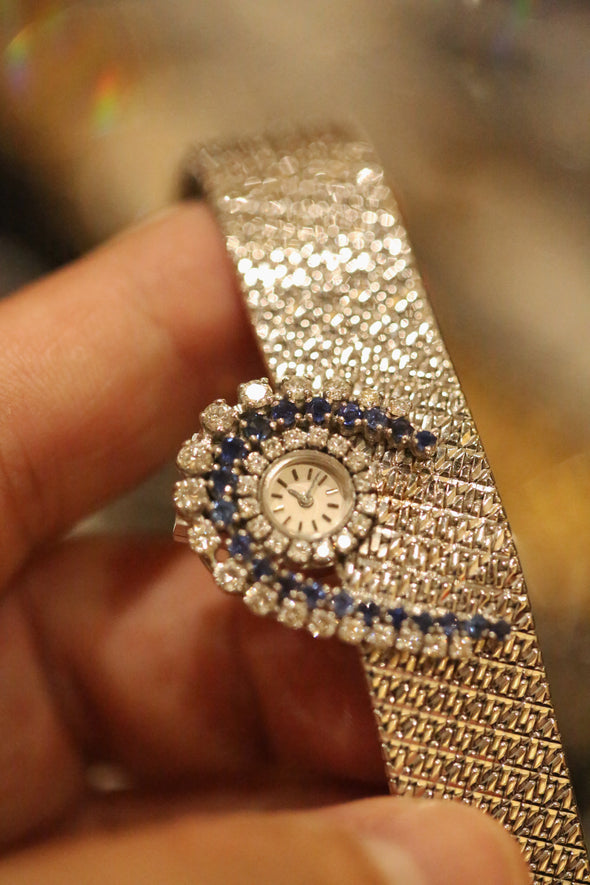 Vacheron Constantin Sapphire and Diamonds Bracelet Ladies Watch