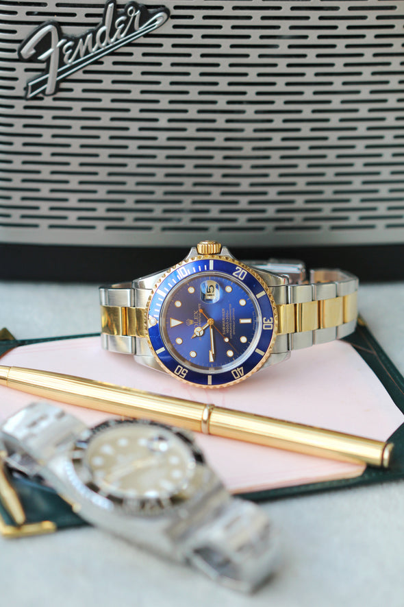 Rolex Submariner Date 16613 Watch Bluesy
