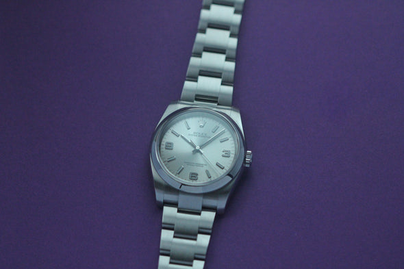 Rolex Oyster Perpetual 116000 Silver Dial Full-Set Watch Made in 2014