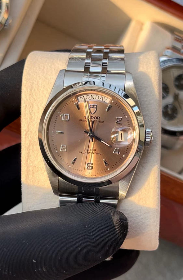 Tudor Prince Date-Day 76200 Salmon Dial Watch