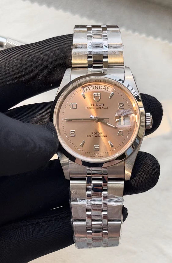 Tudor Prince Date-Day 76200 Salmon Dial Watch