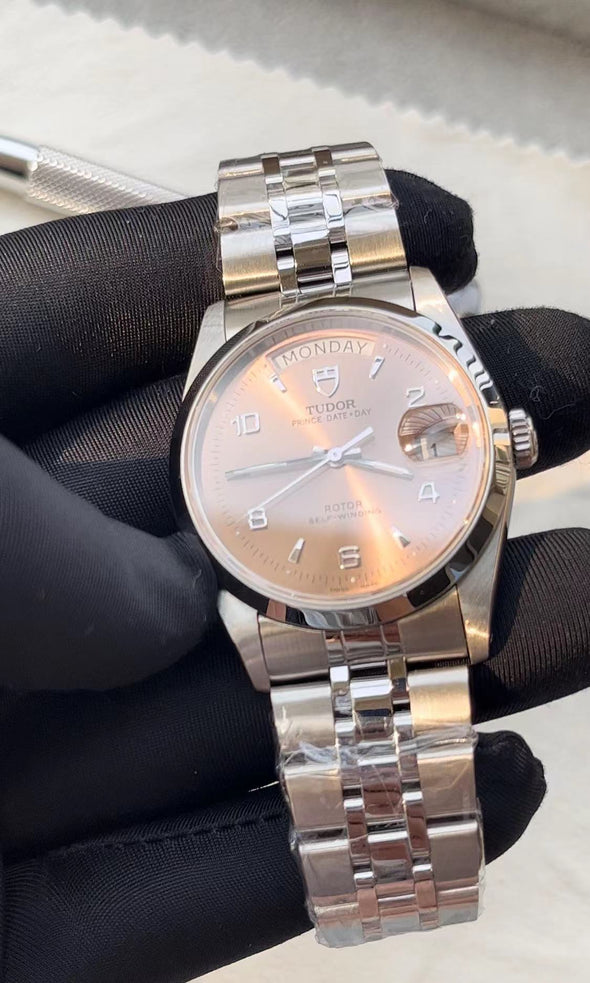Tudor Prince Date-Day 76200 Salmon Dial Watch