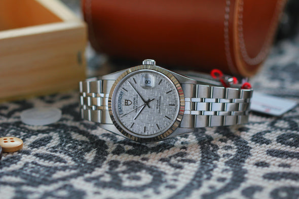 Tudor Prince Date-Day 76214 Automatic Linen dial watch