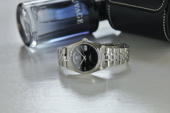 Tudor Prince Date-Day 76200 Black Dial watch full-set