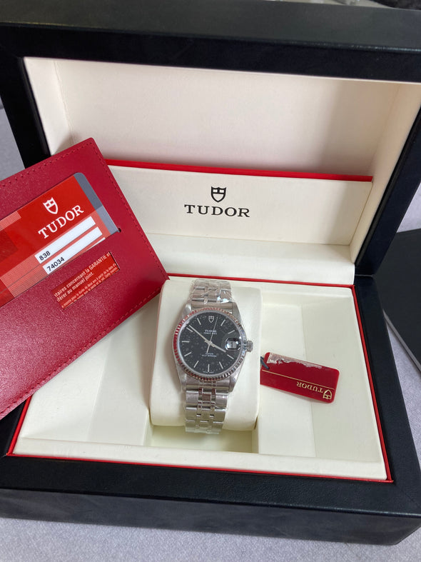 Tudor Prince Day 74034 Black Dial Watch