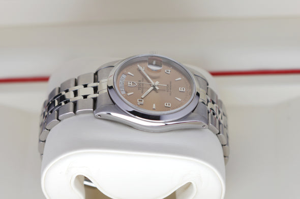 Tudor Prince Date-Day 76200 rare Salmon pink 2-4-6-8-10 dial Watch