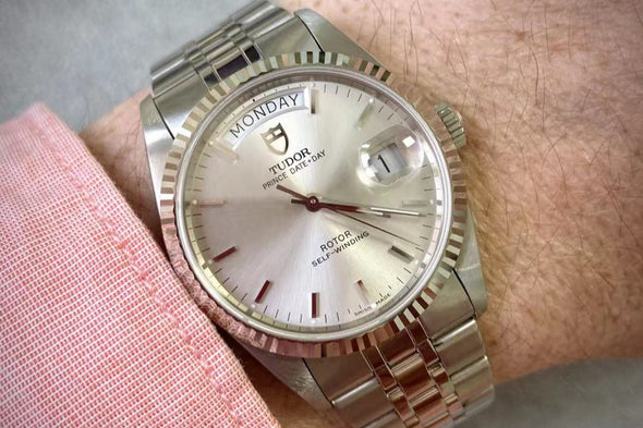 Tudor Prince Date-Day 76214 Automatic Stainless steel Men's Watch Box & Paper