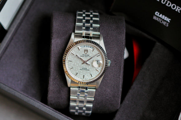 Tudor Prince Date-Day 76214 Automatic Linen dial watch