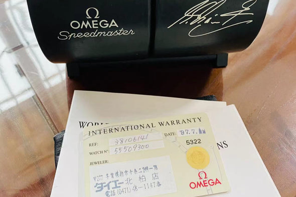Omega Speedmaster Ferrari Grand Prix Red Dial watch Michael Schumacher racing 1997