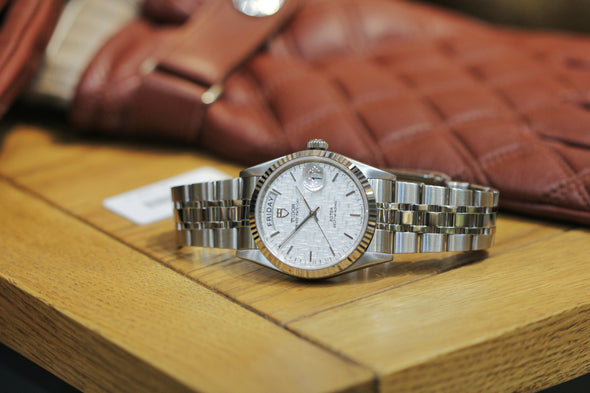 Tudor Prince Date-Day 76214 Automatic Linen dial watch