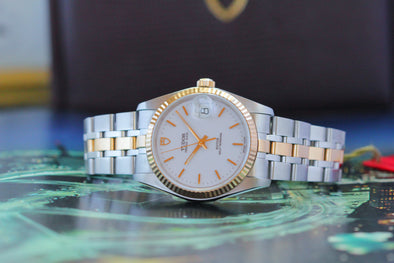 Tudor Prince Date 74033 rare white dial Watch unworn full-set