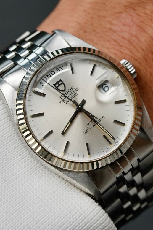 Tudor Vintage Oyster Date 94614 Silver Dial watch 1990 Circa
