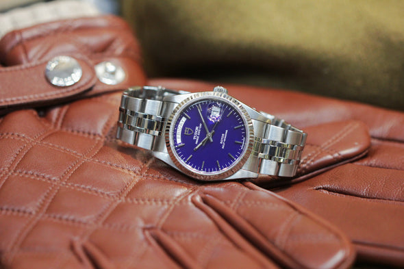 Tudor Prince Day-Date 76214 rare blue dial Watch