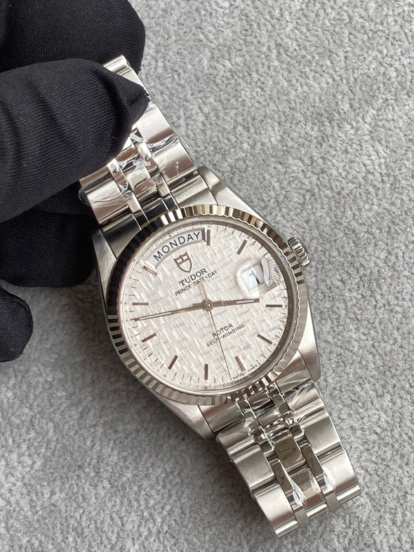 Tudor Prince Date-Day 76214 Automatic Linen dial watch