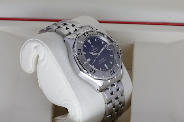 Tudor Prince Date Hydronaut rare blue dial watch