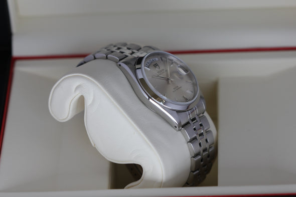 Tudor Prince Date-Day 76200 Sunburst Dial watch with box