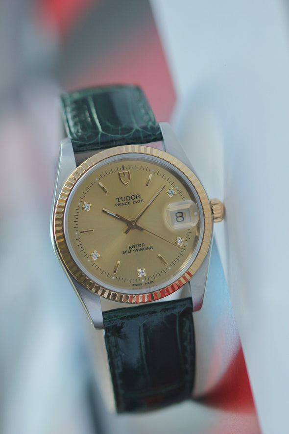 Tudor Prince Date 74033 rare diamond dial Watch