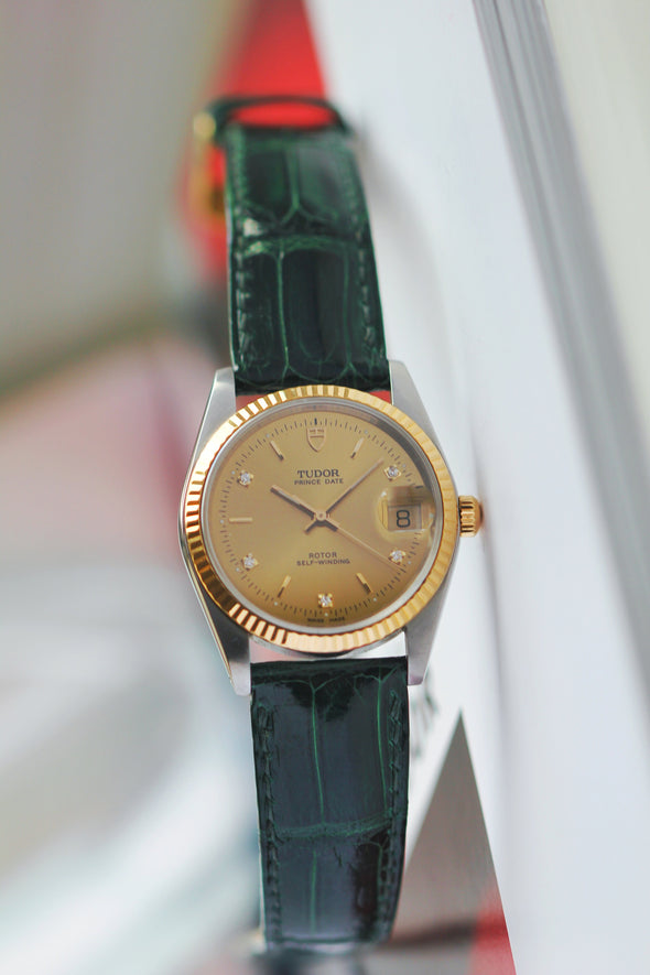 Tudor Prince Date 74033 rare diamond dial Watch