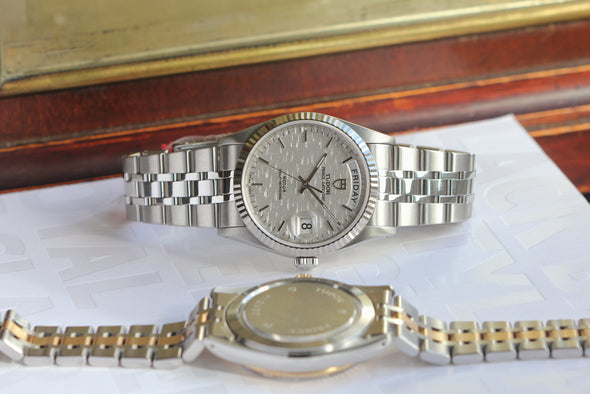 Tudor Prince Date-Day 76214 Automatic Linen dial watch