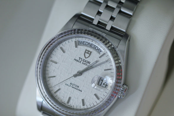 Tudor Prince Date-Day 76214 Automatic Linen dial watch Full-set 2019