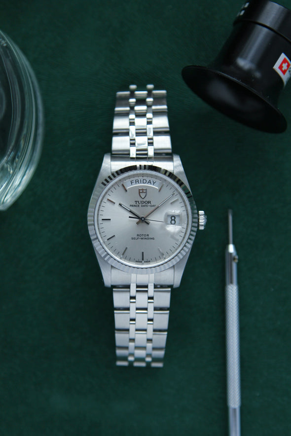 Tudor Prince Date-Day 76214 sunburst dial watch
