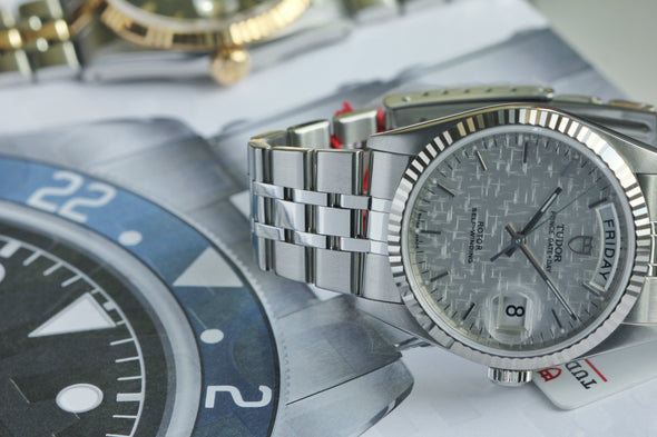 Tudor Prince Date-Day 76214 Automatic Linen dial watch