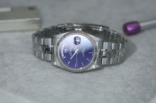 Tudor Prince Day-Date 76214 rare blue dial Watch