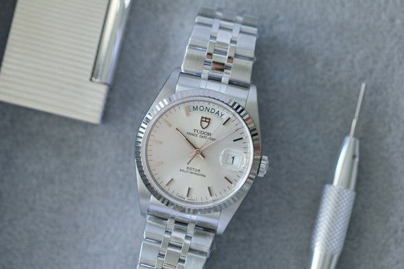 Tudor Prince Date-Day 76214 sunburst dial watch full-set 2021