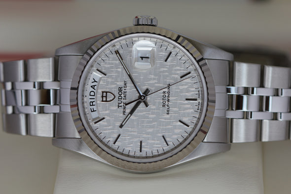 Tudor Prince Date-Day 76214 Automatic Linen dial watch