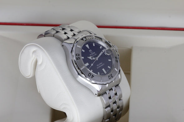 Tudor Prince Date Hydronaut rare blue dial watch