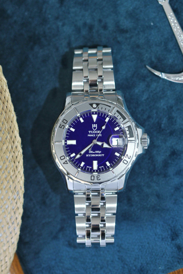 Tudor Hydronaut 89190P blue dial watch full-set 2007