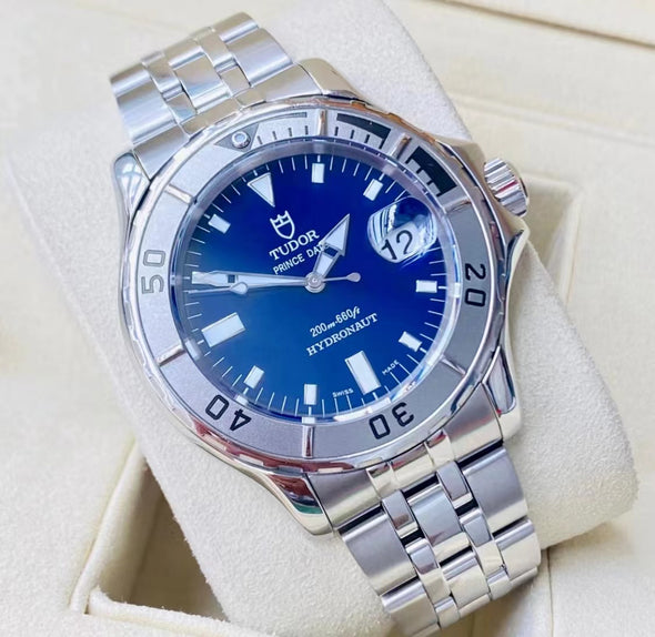 Tudor Hydronaut 89190P blue dial watch full-set 2007