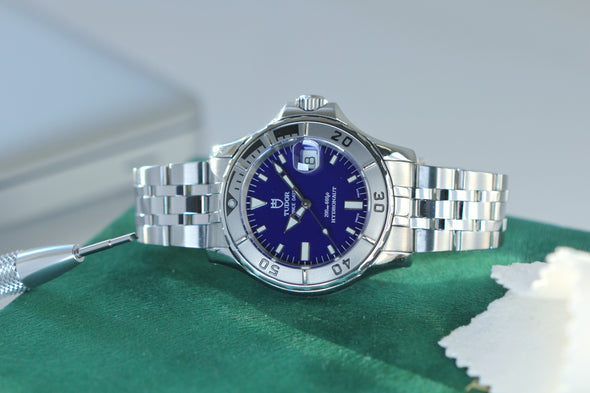 Tudor Hydronaut 89190P blue dial watch