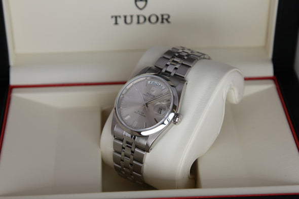 Tudor Prince Date-Day 76200 Sunburst Dial watch with box