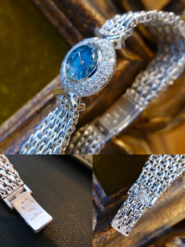 Audemars Piguet 1980s 18 Karat White Gold Classic Cocktail watch