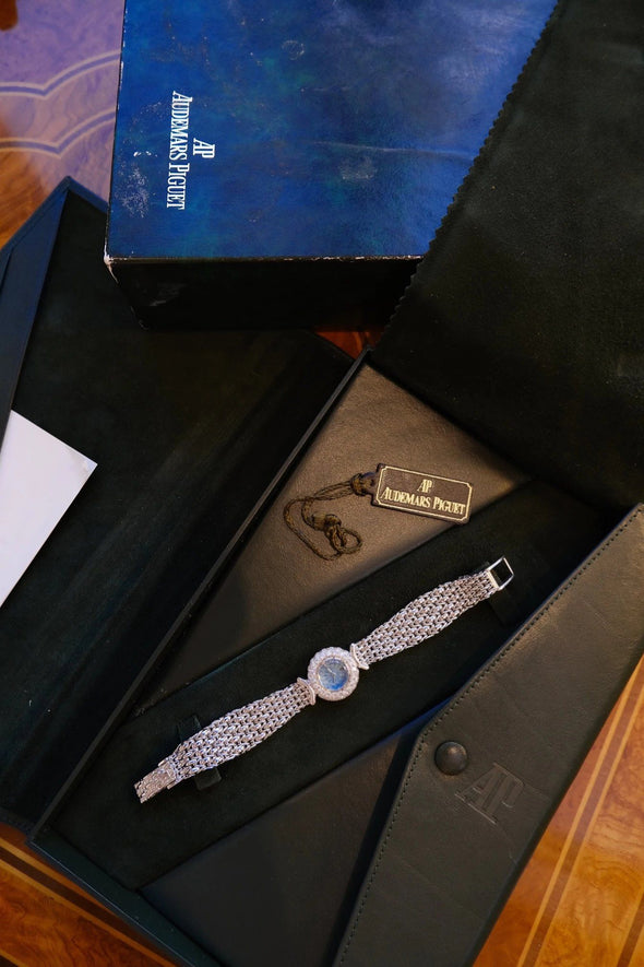 Audemars Piguet 1980s 18 Karat White Gold Classic Cocktail watch
