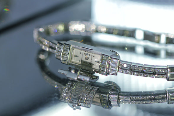 Audemars Piguet Platium and diamonds ladies surprise watch
