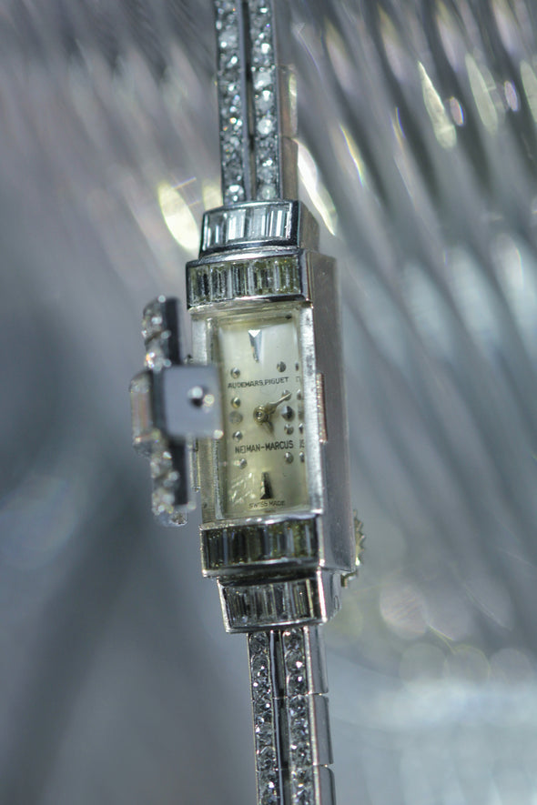 Audemars Piguet Platium and diamonds ladies surprise watch
