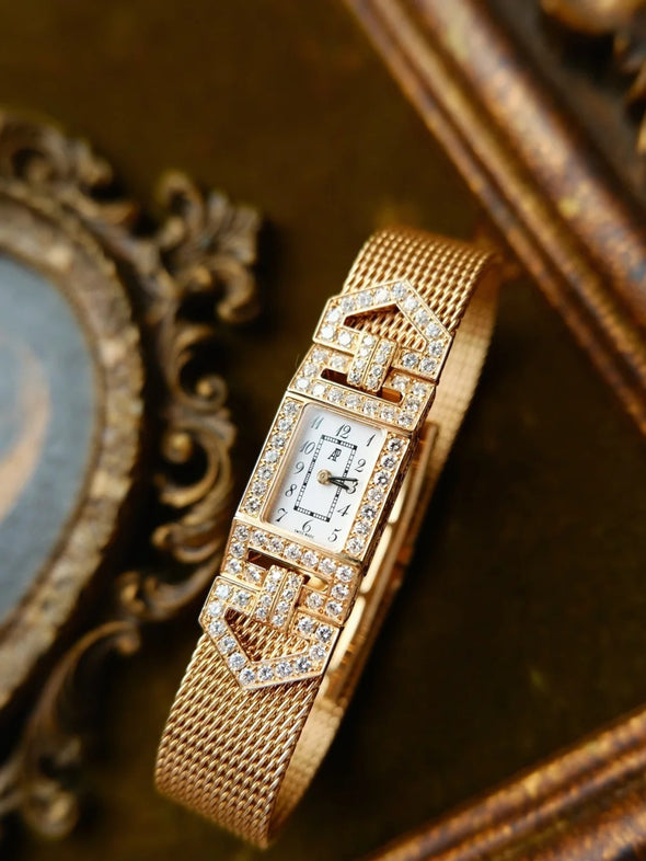 Audemars Piguet Lady's diamond Art deco watch