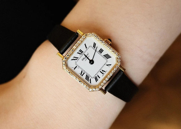 Chopard 18 Karat Gold diamond watch