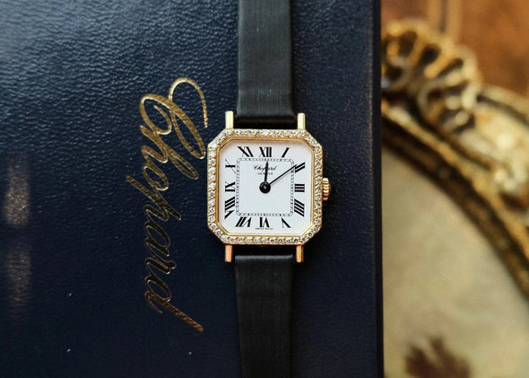 Chopard 18 Karat Gold diamond watch