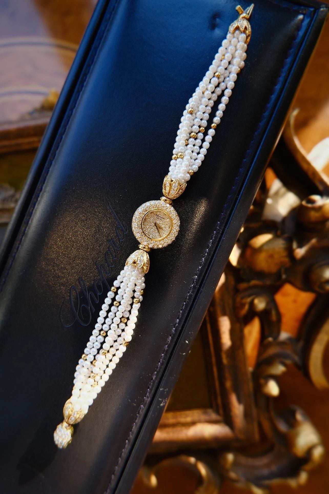 Chopard pearl and diamond watch cocktail watch – Mayfair Watch