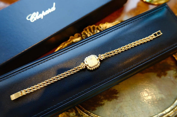 Chopard REF. 5151 Diamonds & Rubies Champagne Dial 18K YG Watch