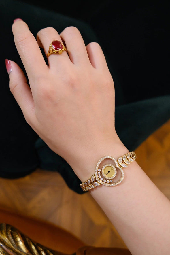 Chopard pearl and diamond watch cocktail watch