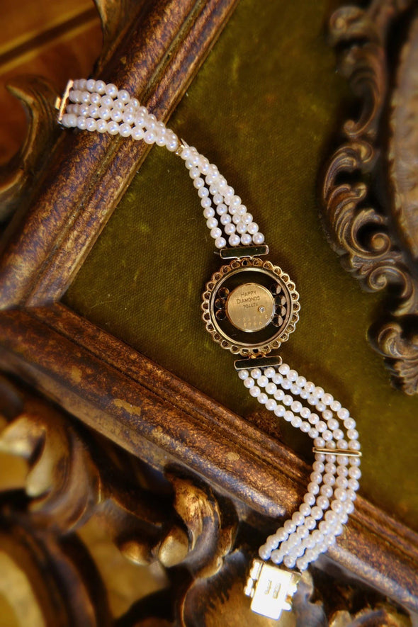 Chopard pearl and diamond watch cocktail watch